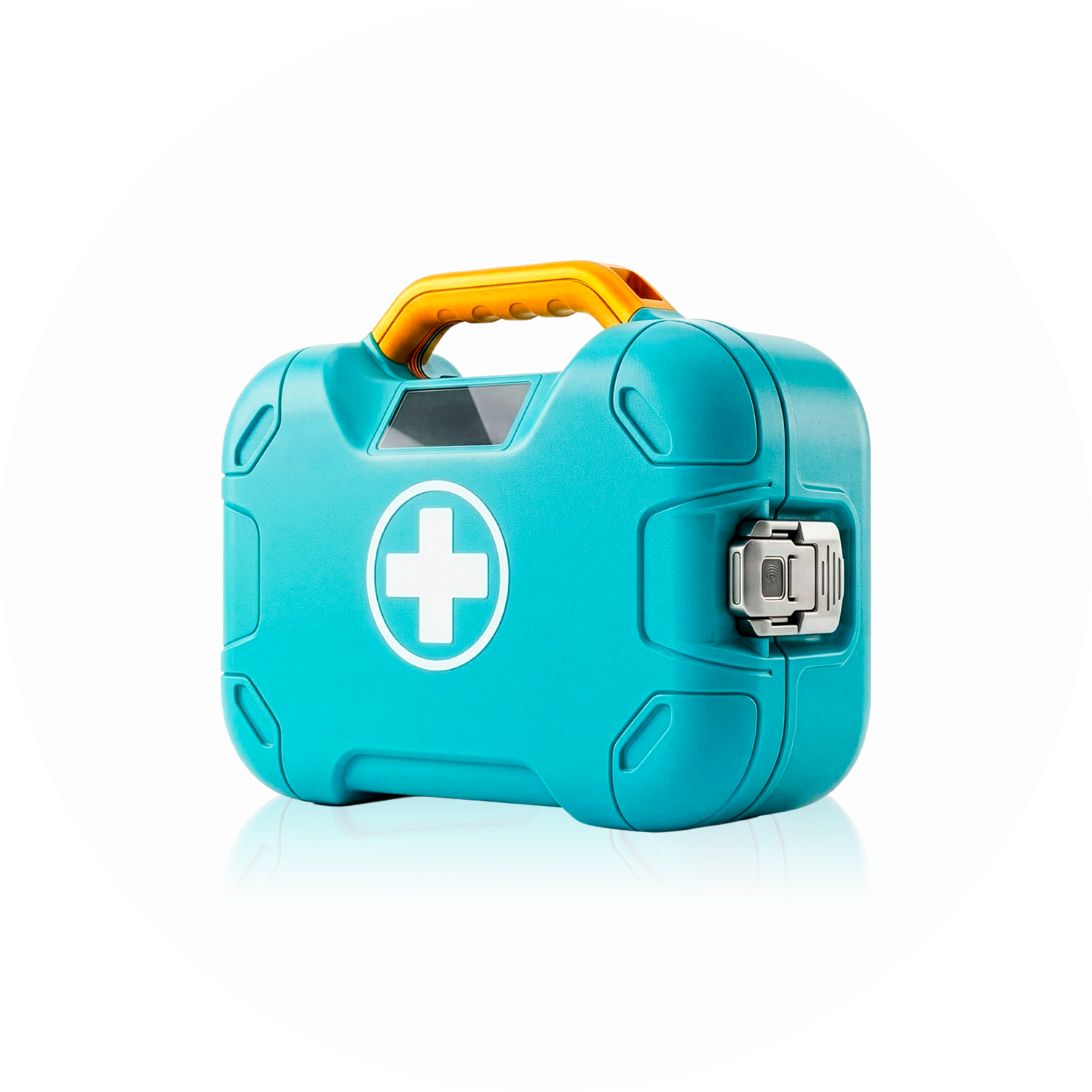 Botiquín médico colo aqua con huella digital